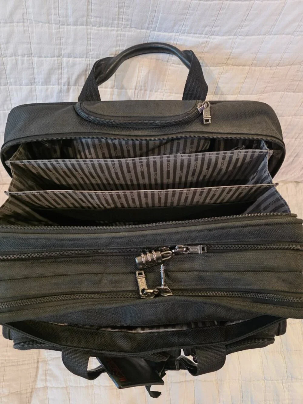 Tumi Alpha Expandable briefcase and overnighter
